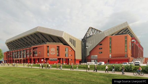 Football Stadium Construction for Anfield Road