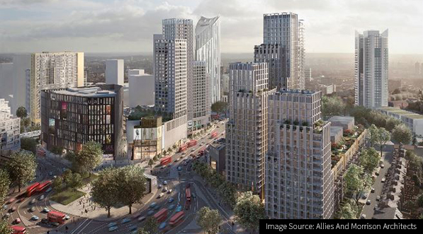 Image of the new Elephant & Castle Town Centre development