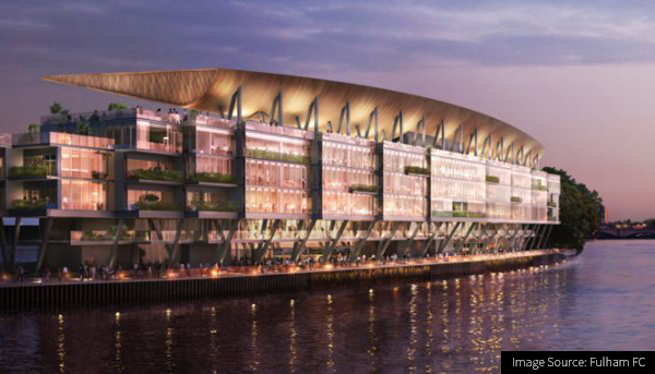 Football Stadium Construction for Fulham’s Riverside stand