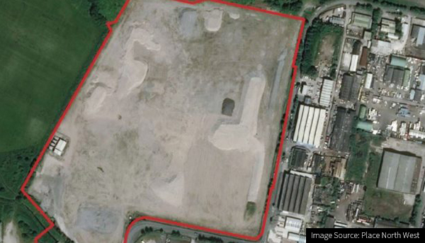 Image of the site of the new Knowsley Warehouse and Distribution Centre Development