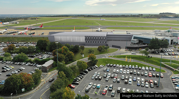 CGI of Manchester Airport Construction Project