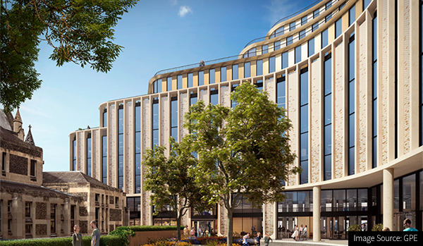 CGI of Office Building Refurbishment of Minerva House, Southwark