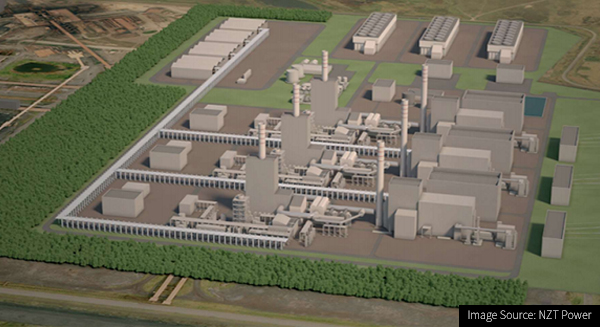 CGI of Net Zero Teesside Power carbon capture projects