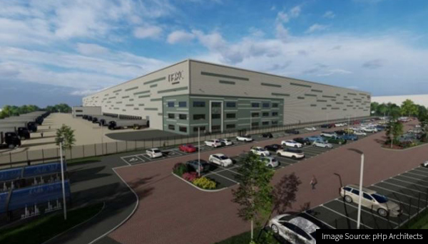 CG Image of the new Next Warehouse in South Elmsall