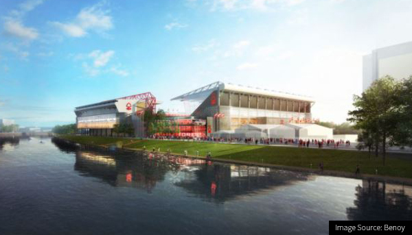 Football Stadium Construction for  Nottingham Forest’s City Ground stadium