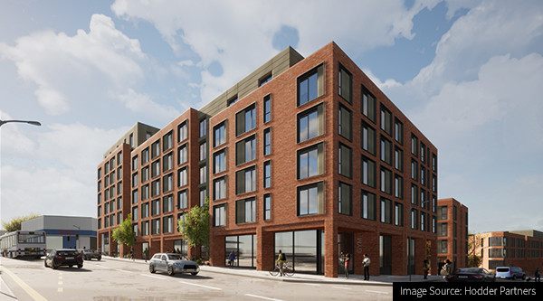 CGI of new purpose-built student accommodation for Nottingham University 