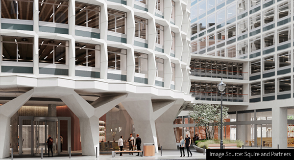 CG image of new construction work at Space House in Holborn, London